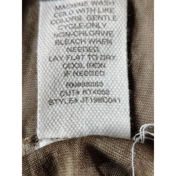 Rewash Juniors Large Boho Green Smocked Flutter Sleeve High Low Burnout Top - Picture 7 of 12